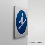 Cartello obbligatorio usare il corrimano M012