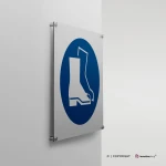 Cartello calzature di sicurezza obbligatorie M008