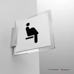 Cartello posto riservato donna incinta
