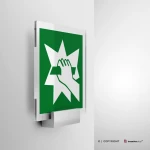 Cartello rompere per accedere E008