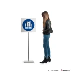 Cartello obbligatorio indossare indumenti ad alta visibilità M015