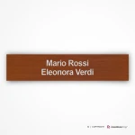 Targhette in Acrilico Wood per citofono e cassette postali