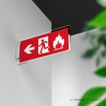 Cartello uscita d'emergenza antincendio mod. 2:1