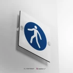 Cartello passaggio obbligatorio per i pedoni M024