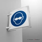Cartello occhiali protettivi obbligatori M004 / M007 / M025