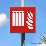Cartello batteria fissa di estintori F008