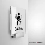Cartello sauna