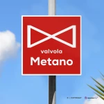 Cartello valvola metano