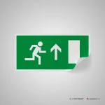 Cartello uscita porta d'emergenza mod. 2:1