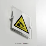Cartello di pericolo attenzione argini non protetti W051