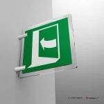 Cartello senso di apertura porta d'emergenza E022 / E023 / E057 / E058