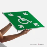 Cartello rifugio temporaneo d'emergenza disabili E024