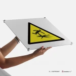 Cartello pericolo ghiaccio sottile W043