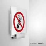 Cartello vietato usare i cellulari P013