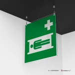 Cartello barella d'emergenza E013