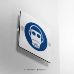 Cartello protezione delle vie respiratorie obbligatoria M017