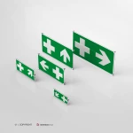Cartello pronto soccorso con freccia mod. 2:1