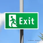 Cartello evacuazione EXIT mod. 2:1