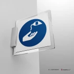 Cartello obbligatorio usare crema protettiva M022