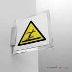 Cartello di pericolo attenzione acque poco profonde W048