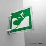 Cartello area di evacuazione tsunami E062
