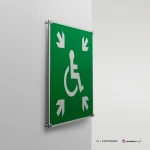 Cartello rifugio temporaneo d'emergenza disabili E024
