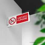 Cartello vietato fumare mod. 2:1