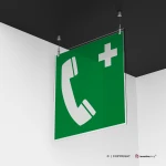 Cartello telefono d'emergenza E004