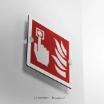 Cartello pulsante allarme antincendio F005