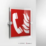 Cartello telefono di emergenza antincendio F006