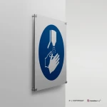 Cartello obbligatorio disinfettare le mani M061
