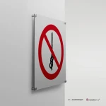 Cartello vietato annodare la corda P030