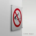 Cartello proibito l'uso degli smart glass P044