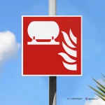 Cartello installazione fissa antincendio F012