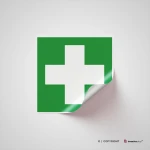 Cartello pronto soccorso croce E003