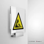 Cartello di pericolo attenzione onde alte W065