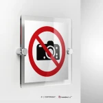 Cartello vietato scattare fotografie P029