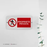 Cartello proprietà privata mod. 2:1