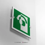 Cartello ruotare la maniglia E018 / E019