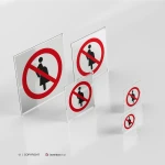 Cartello vietato l'accesso alle donne incinte P042