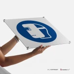 Cartello maschera per la saldatura obbligatoria M019
