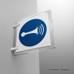 Cartello obbligo di usare una segnalazione acustica M029