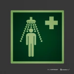 Cartello doccia di emergenza E012