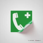 Cartello telefono d'emergenza E004