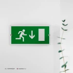 Cartello uscita porta d'emergenza mod. 2:1