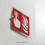 Cartello pulsante allarme antincendio F005