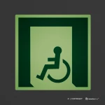 Cartello uscita d'emergenza disabili E026/ E030