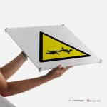Cartello attenzione filo spinato W033