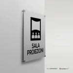 Cartello sala proiezioni