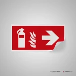 Cartello estintore con freccia antincendio mod. 2:1